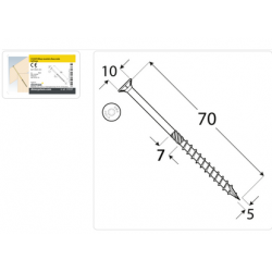 DMX 310507 - CS 05070 Wkręt ciesielski 5x70 - (200/op)